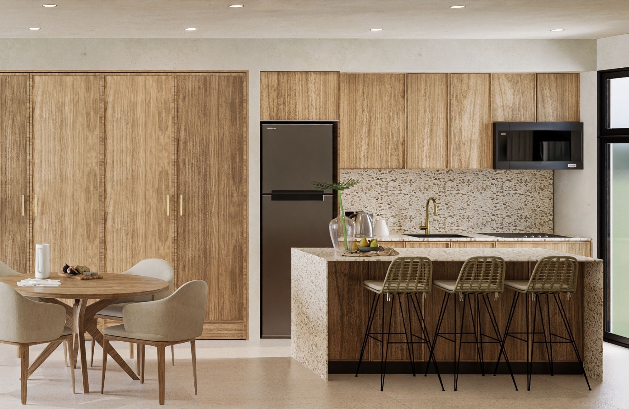 Condo with Lock-Off system and private terrace for sale, Downtown Playa del Carmen