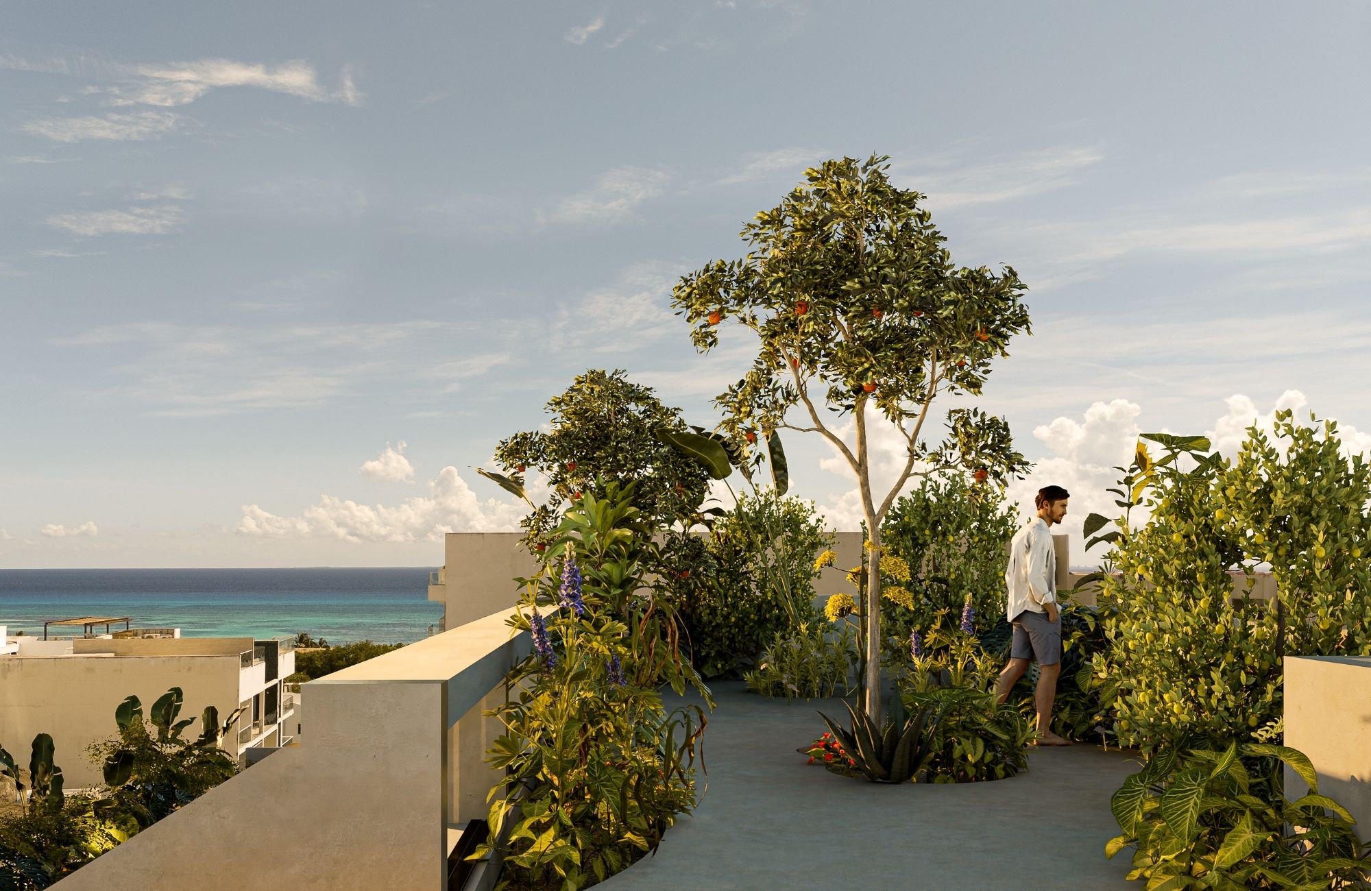 Condo with Lock-Off system and private terrace for sale, Downtown Playa del Carmen