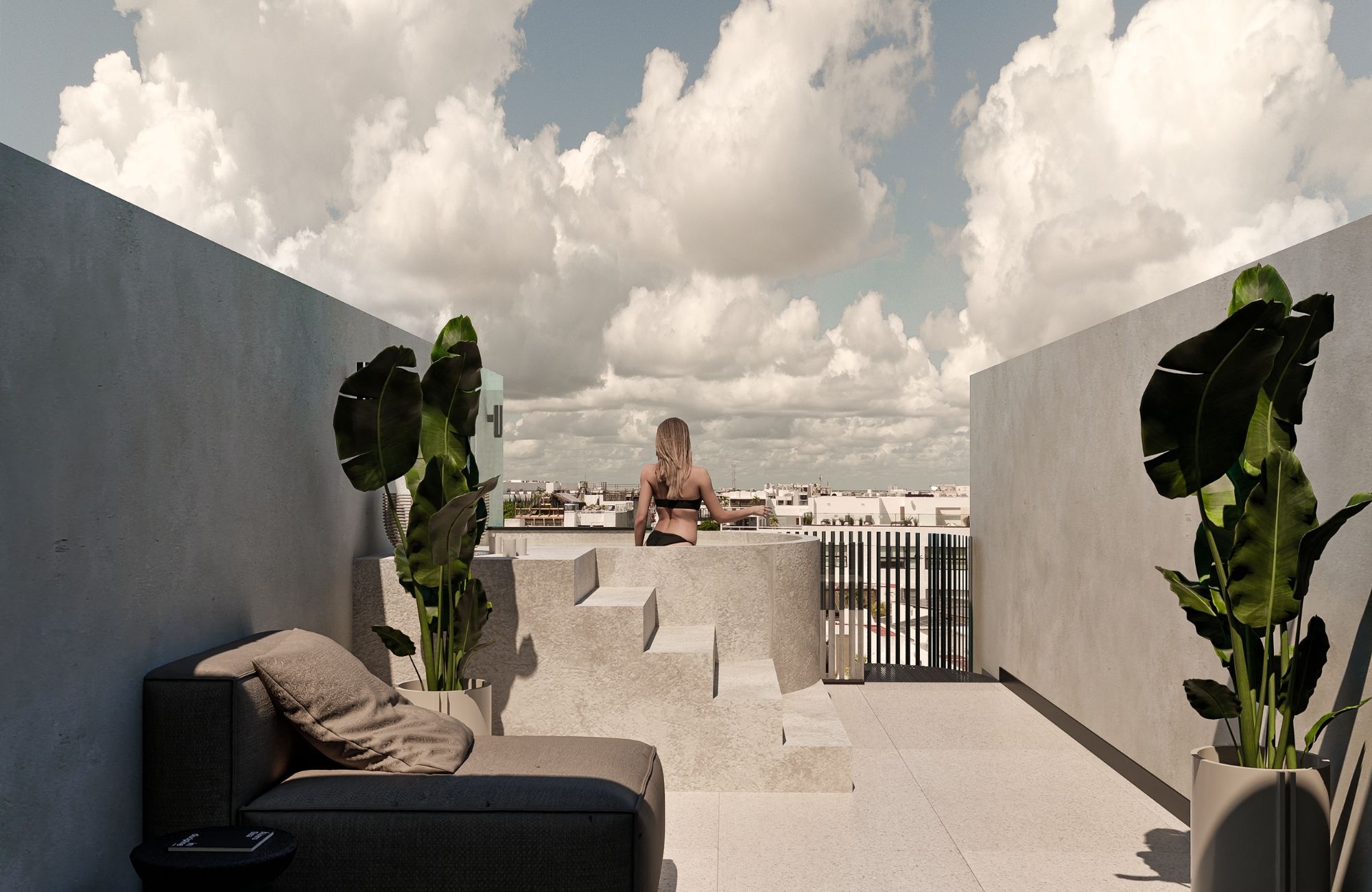 Penthouse with rooftop and private pool, for sale, Colosio zon3e, Playa del Carmen, Quintana Roo, Mexico.
