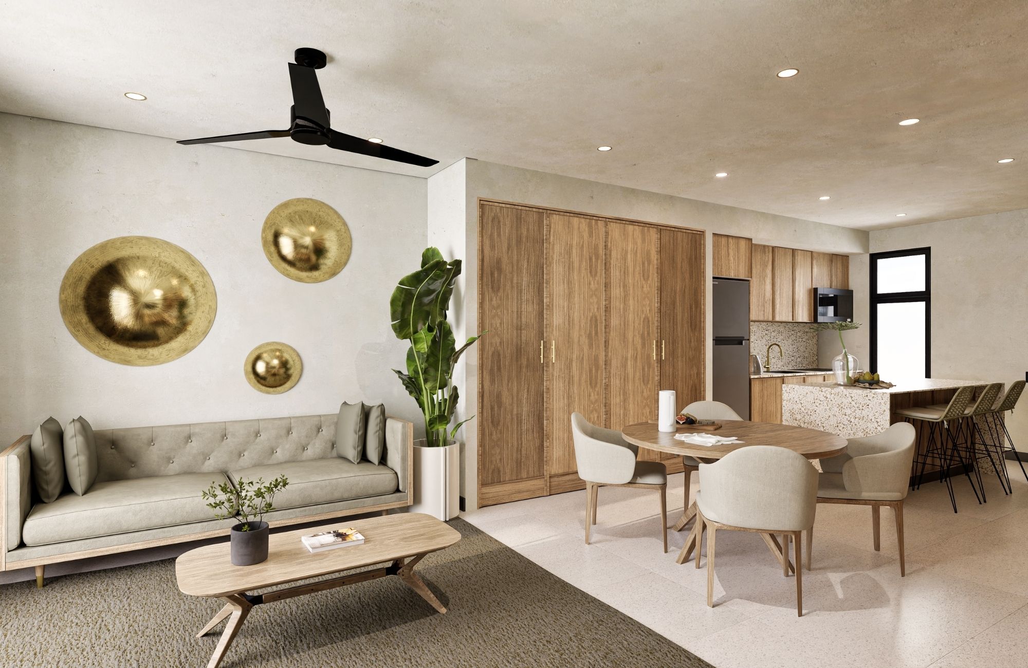 Double height apartment, luxury finishes, with beach club, golf course, more than 20 amenities, for sale, Corasol, Playa del Carmen, pre-con