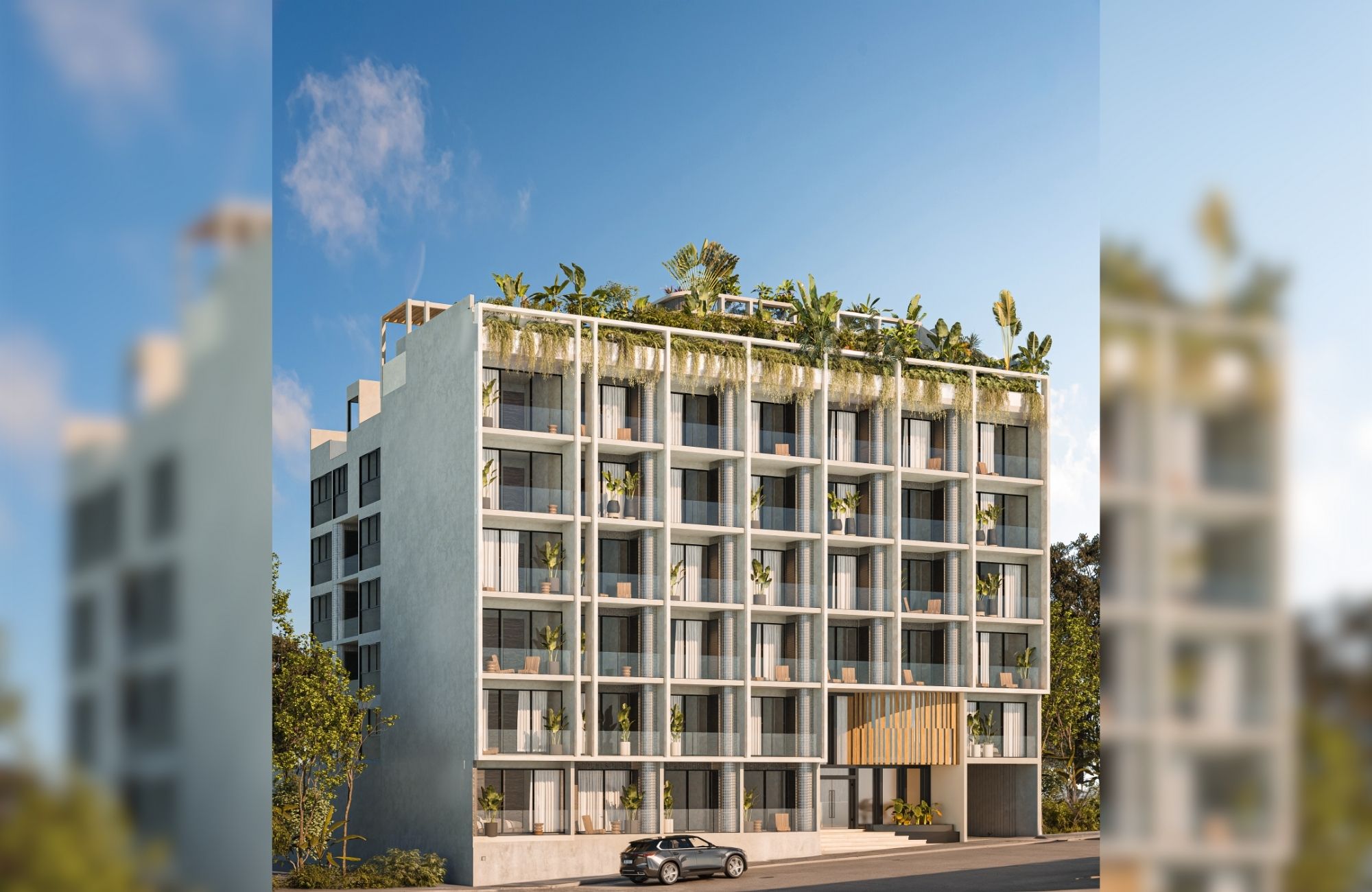 Loft with pool 500 meters to the besch, pre-construction, for sale, Playa del Carmen.