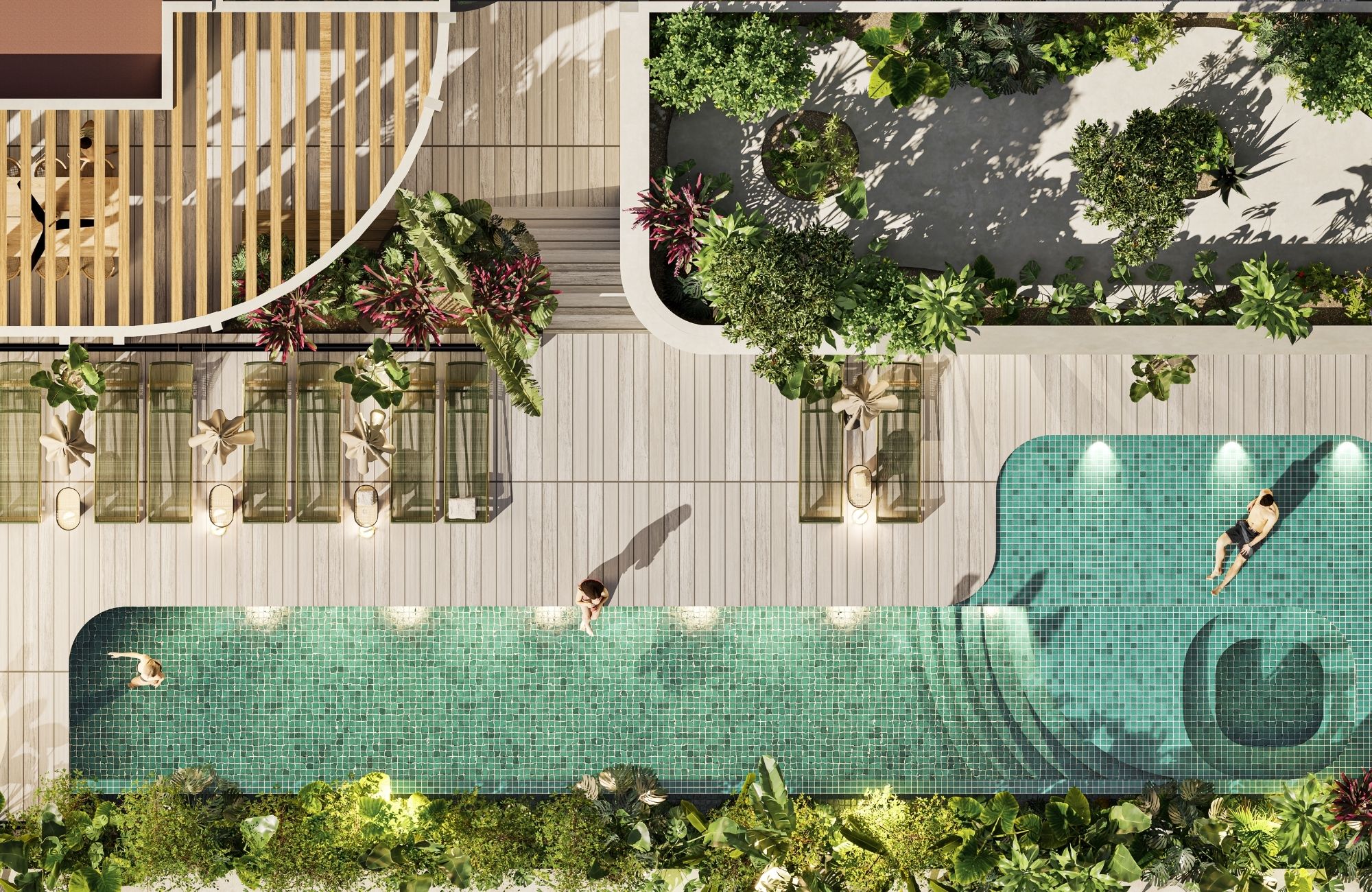 Loft with pool 500 meters to the besch, pre-construction, for sale, Playa del Carmen.