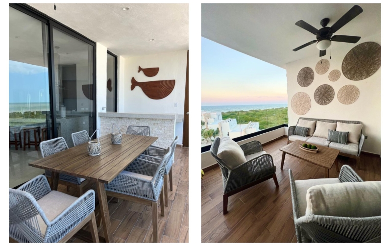 Oceanview Condo with Private Terrace for Sale, Telchac Puerto, Yucat&aacute;n