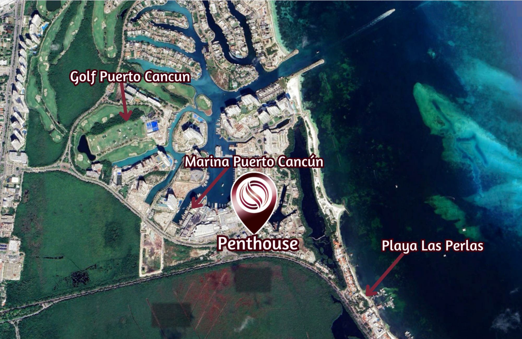 Luxury penthouse with studio and Nichupt&eacute; Lagoon views, Hotel Zone Canc&uacute;n