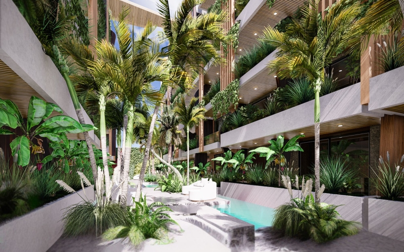 Penthouse-style studio, Furnished, for sale, Downtown, Playa del Carmen