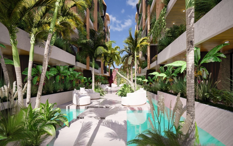 Departamento amueblado, cerca del mar, en venta, Centro, Playa del Carmen