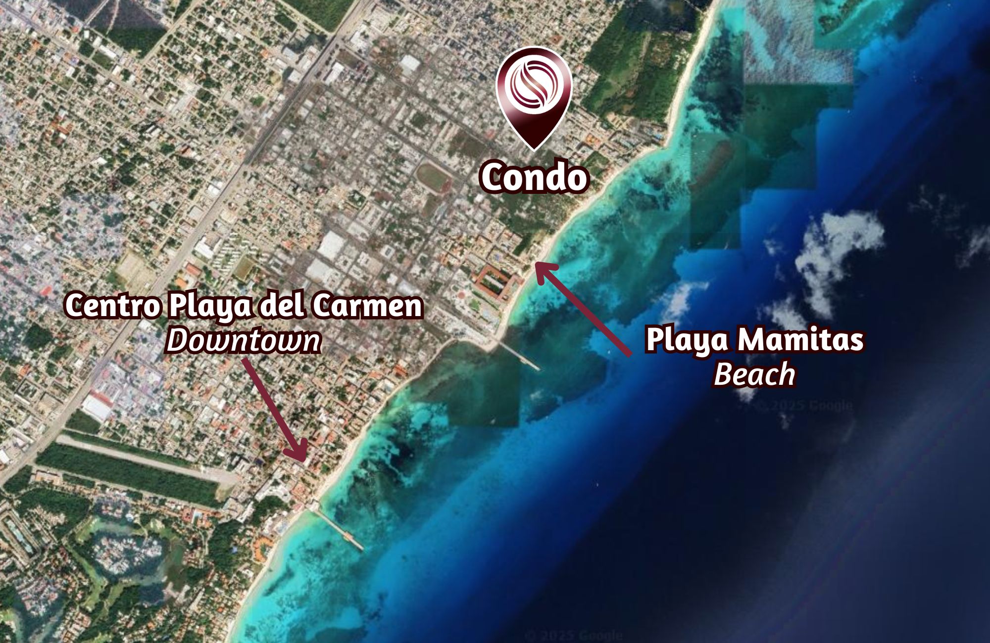 Penthouse with Rooftop Pool for Sale, Coco Beach, Playa del Carmen