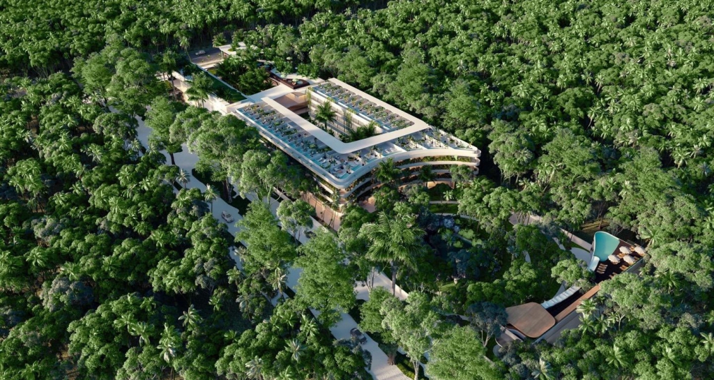 Large condo with amenities in Aldea Zama