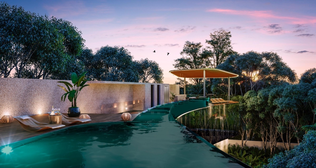 Large condo with amenities in Aldea Zama