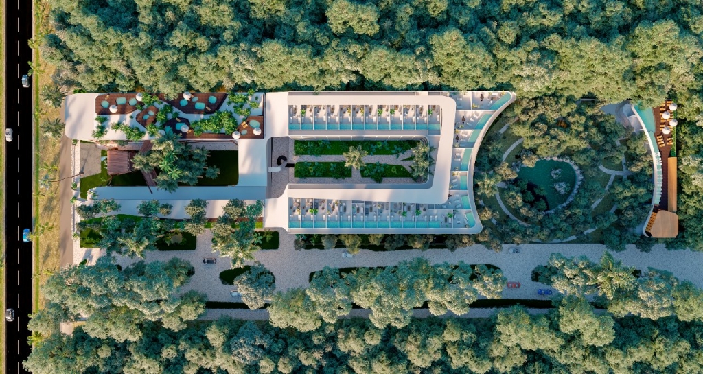 Large condo with amenities in Aldea Zama