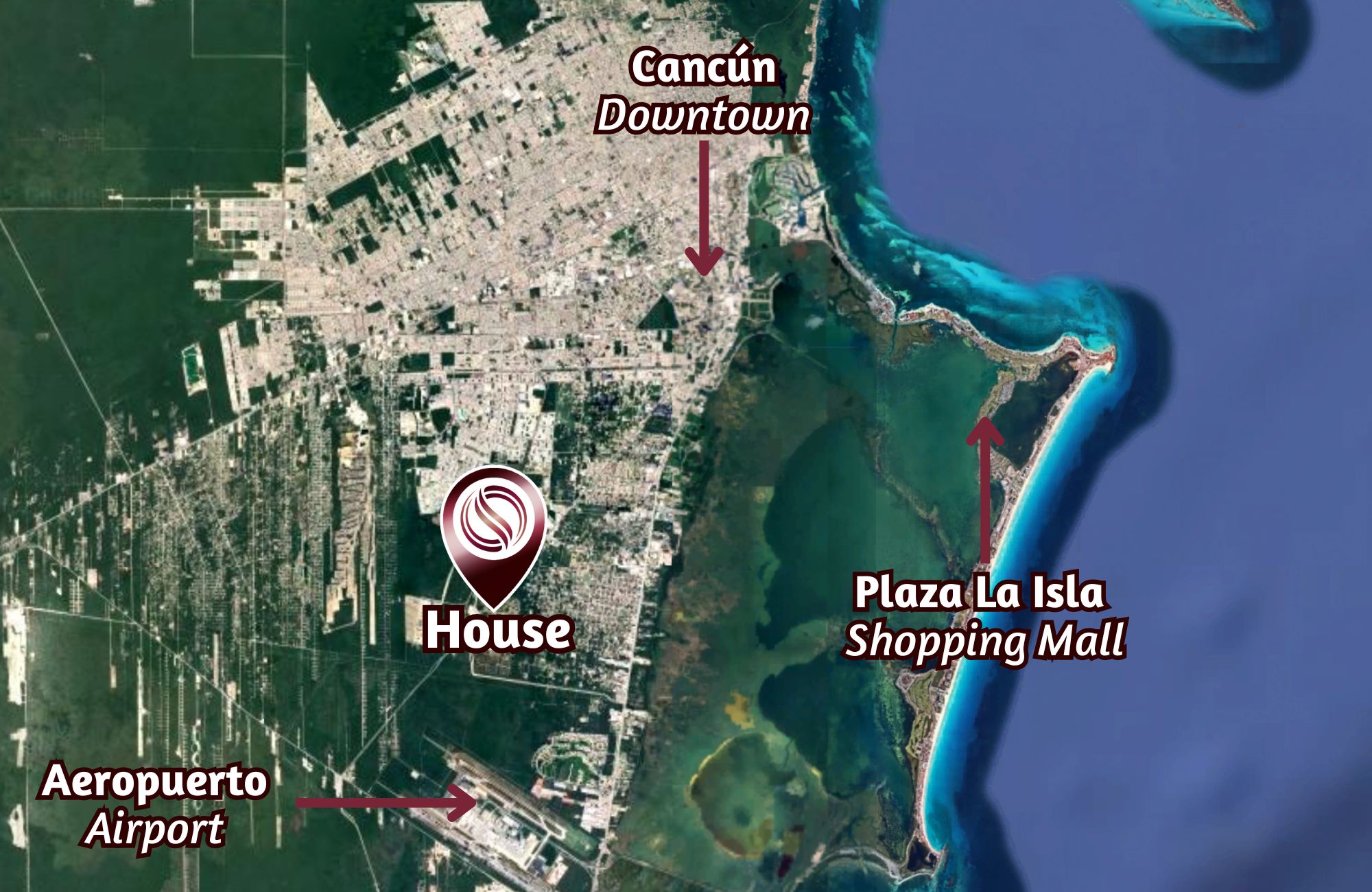 Casa de tres pisos, con alberca privada en venta, cumbres, Canc&uacute;n