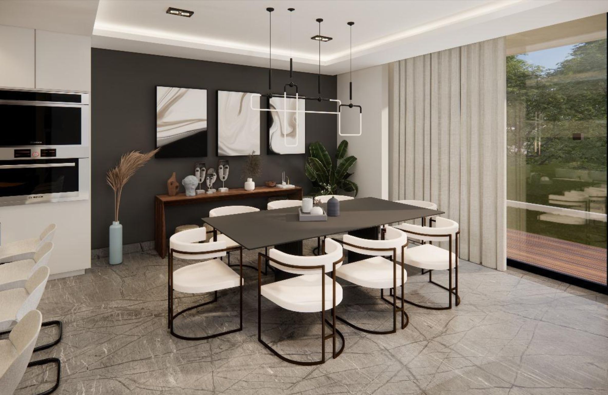 Casa de tres pisos, con alberca privada en venta, cumbres, Canc&uacute;n