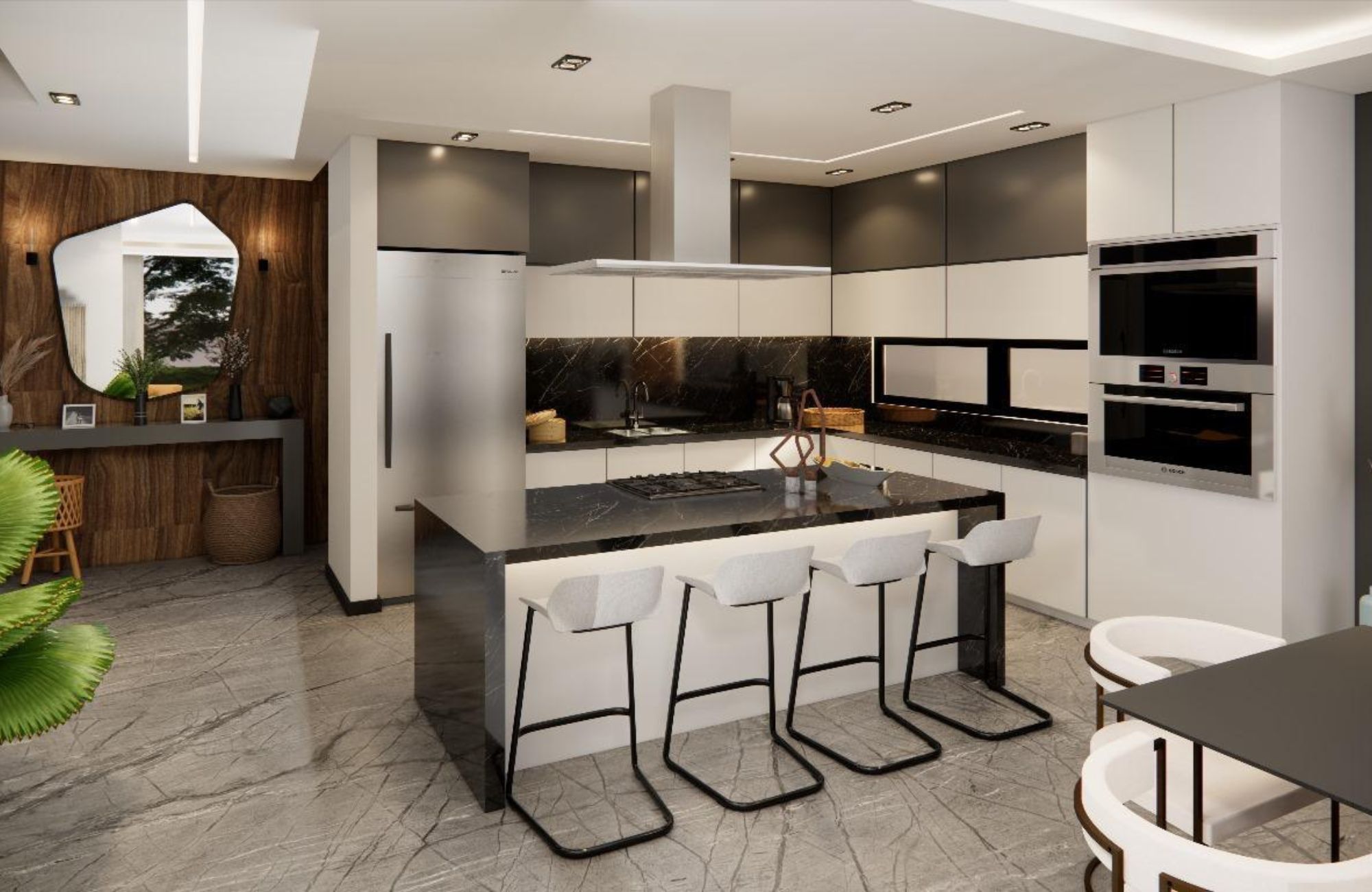 Casa de tres pisos, con alberca privada en venta, cumbres, Canc&uacute;n