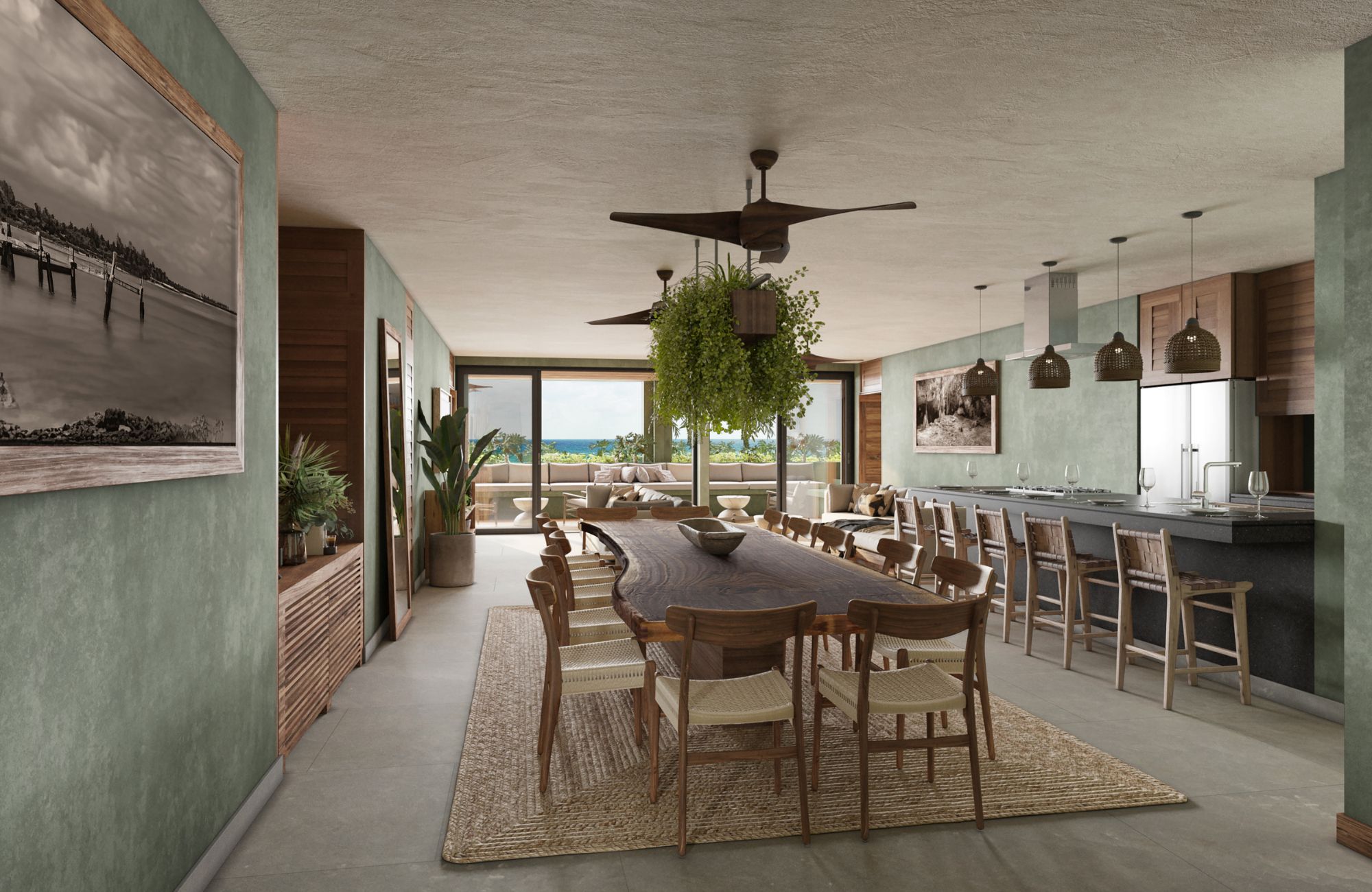 Beachfront apartment, private jacuzzi, pool bar, grills, for sale Tulum