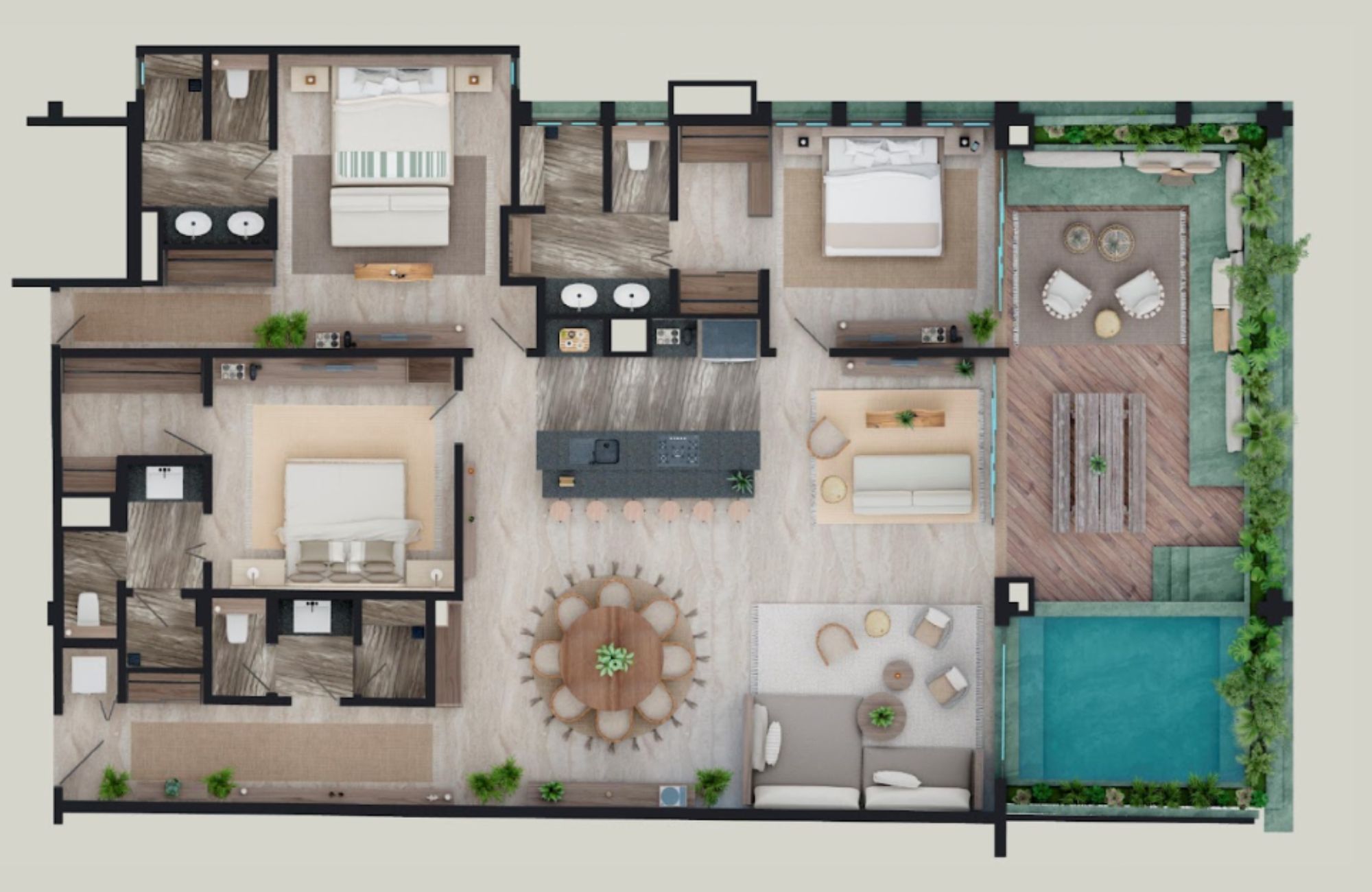 Condo en venta, planta baja, alberca, cerca de la playa, Tulum 101, Tulum