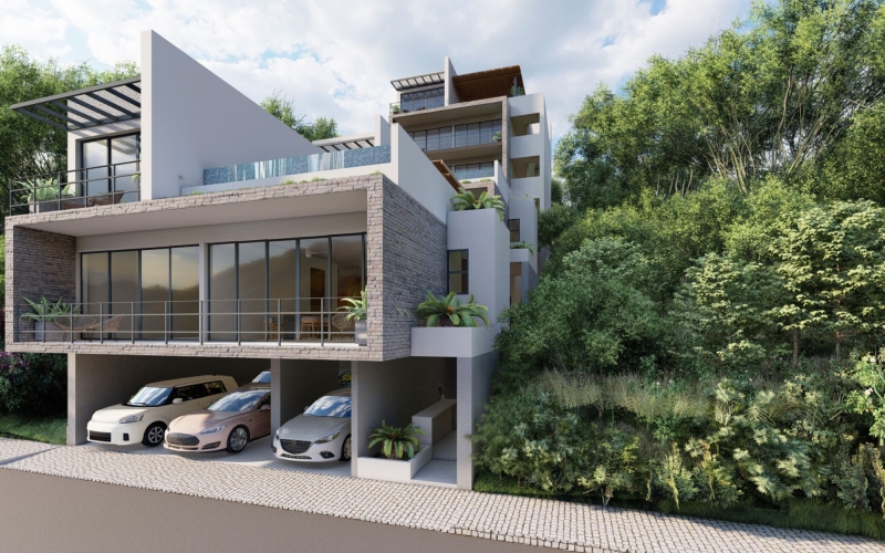 Condo with private terrace and two shared pools for sale, Santa Cruz Huatulco