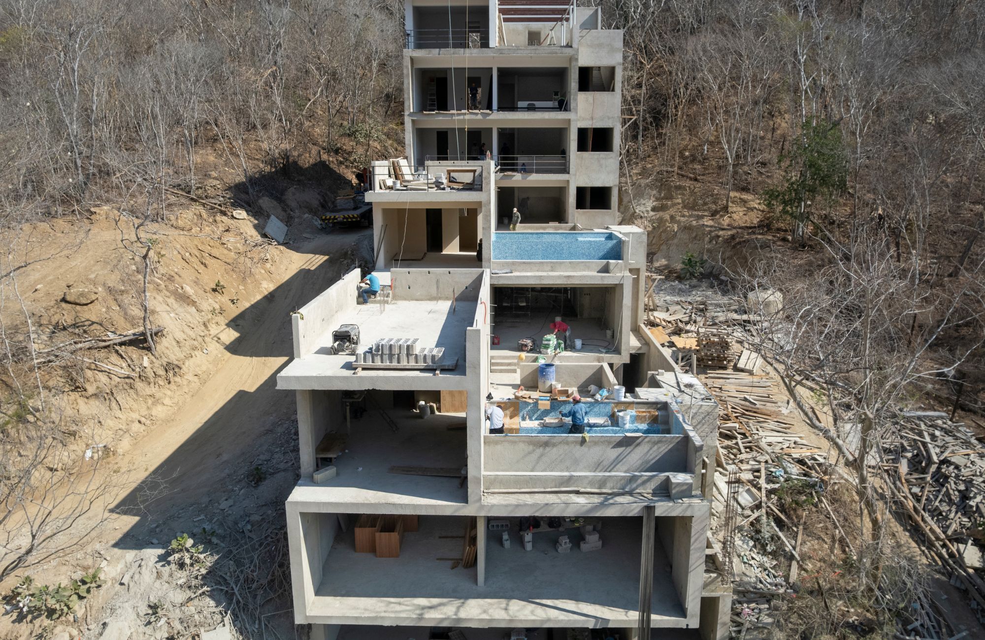 Apartment with 2 pools in common area, in pre-construction, for sale, Fifth Avenue, Huatulco.