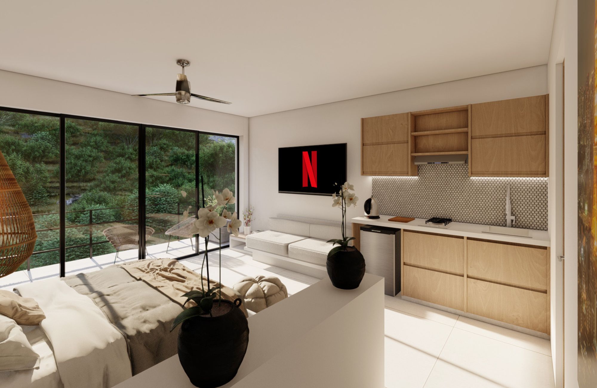 Apartment with 2 pools in common area, in pre-construction, for sale, Fifth Avenue, Huatulco.