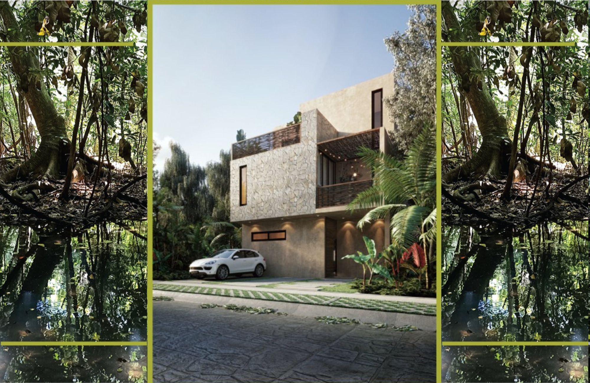 House with garden and private pool, in gated community with amenities for the whole family, for sale, Valenia, Playa del Carmen.