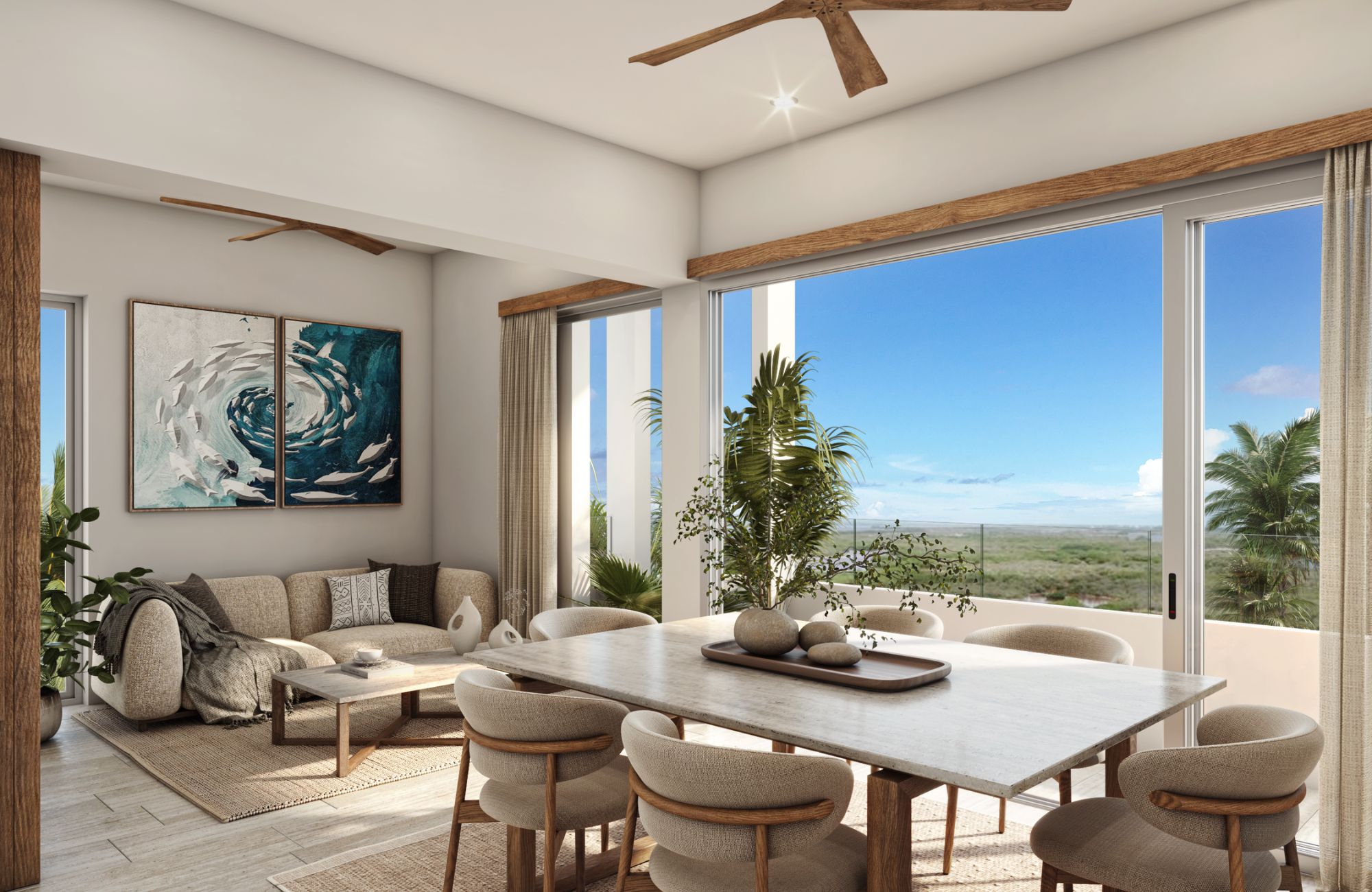 Beachfront condominium with balcony, paddle and tennis court, gym, snack bar, in Telchac, for sale, M&eacute;rida.