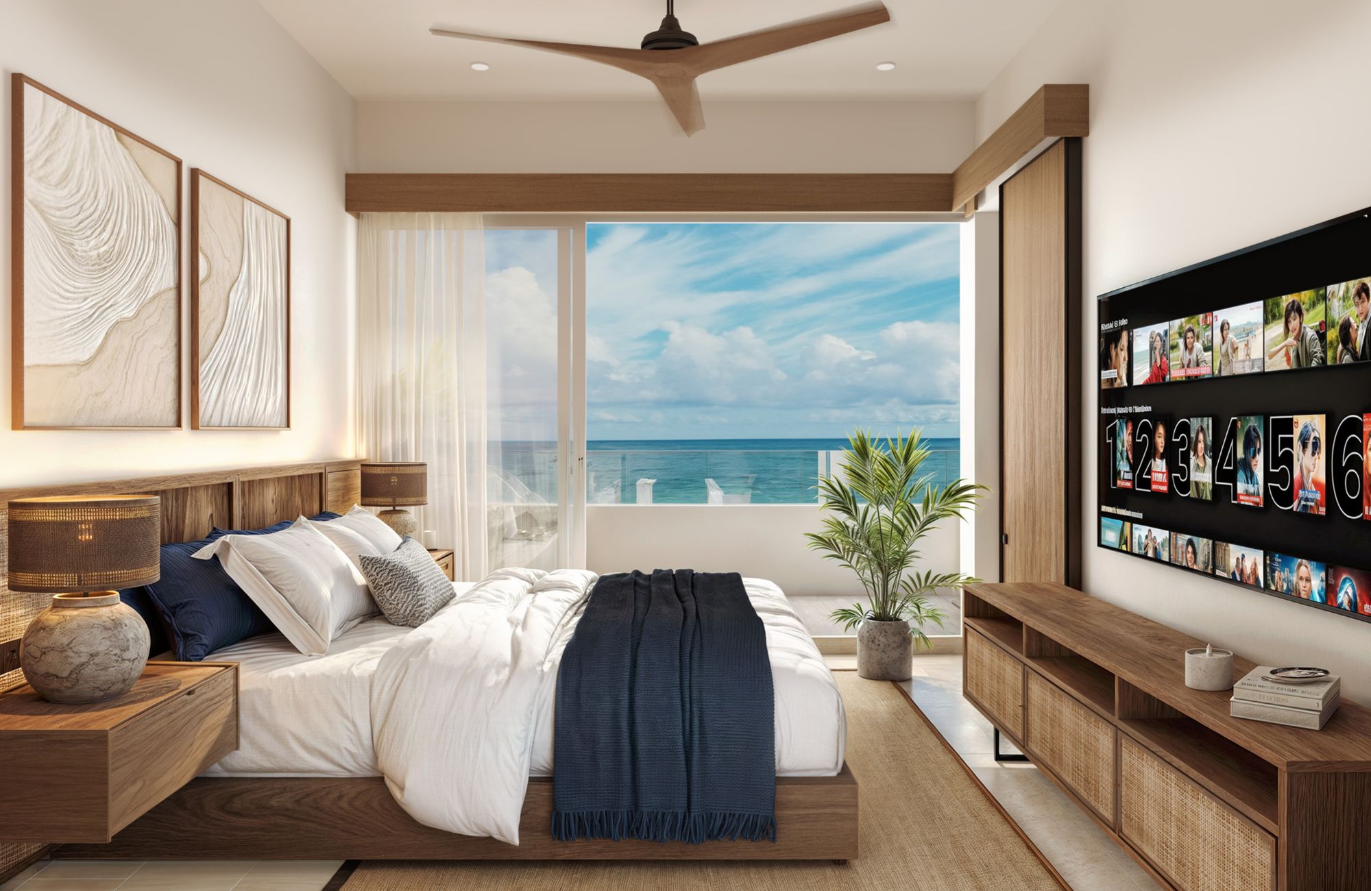 Marina view penthouse with beach club, sea boardwalk, pre-construction, for sale Progreso, Yucatan.