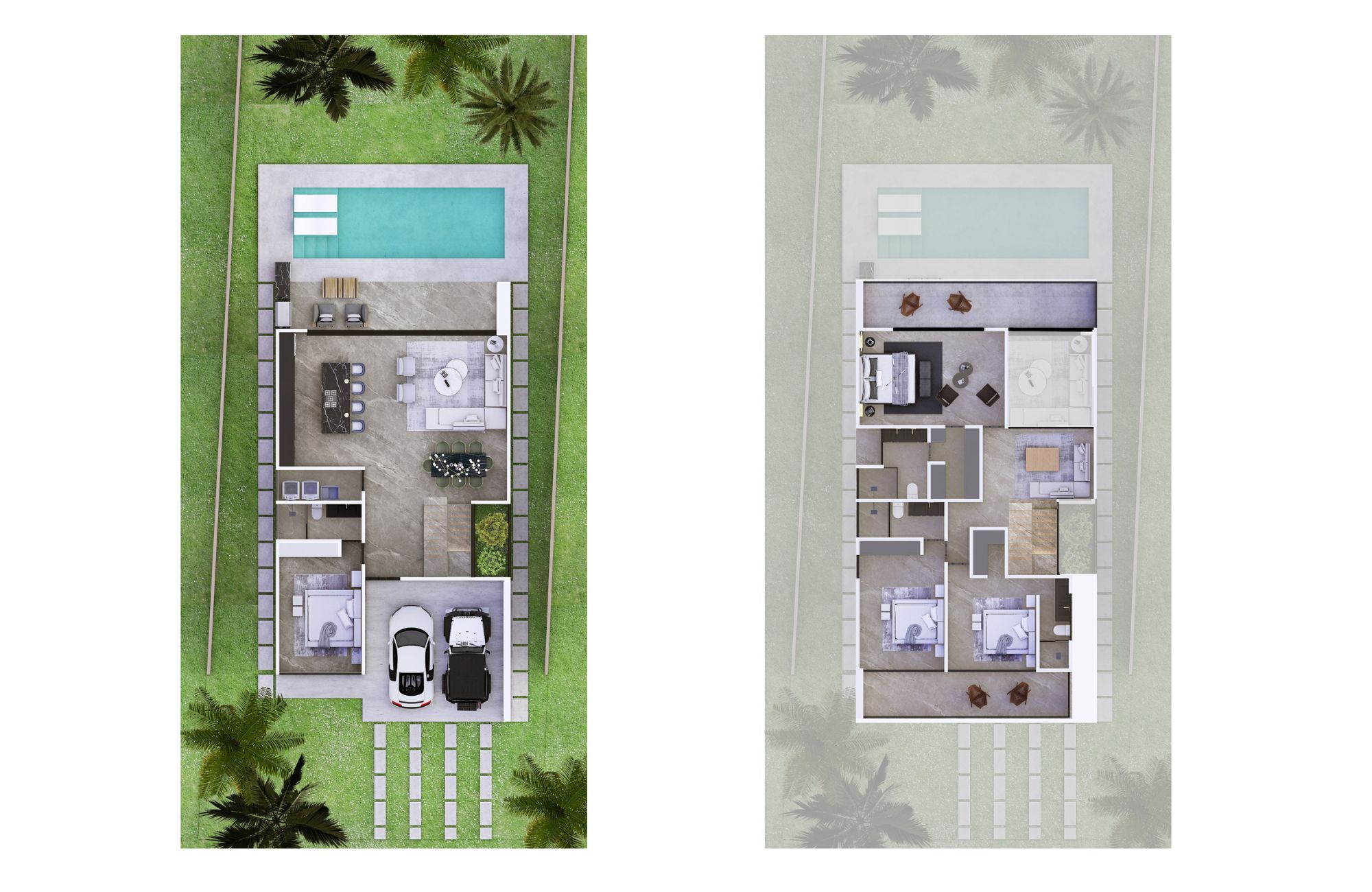 House with private pool, hot tub spa, smart key card, amenities: gym, juice and coffee bar, common pool, in Aldea Zama, Tulum for sale.