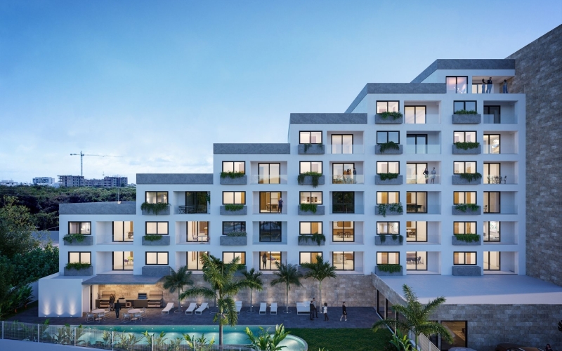 Apartamento con casa club y zcanchas deportivas, en venta, Cumbres, Canc&uacute;n