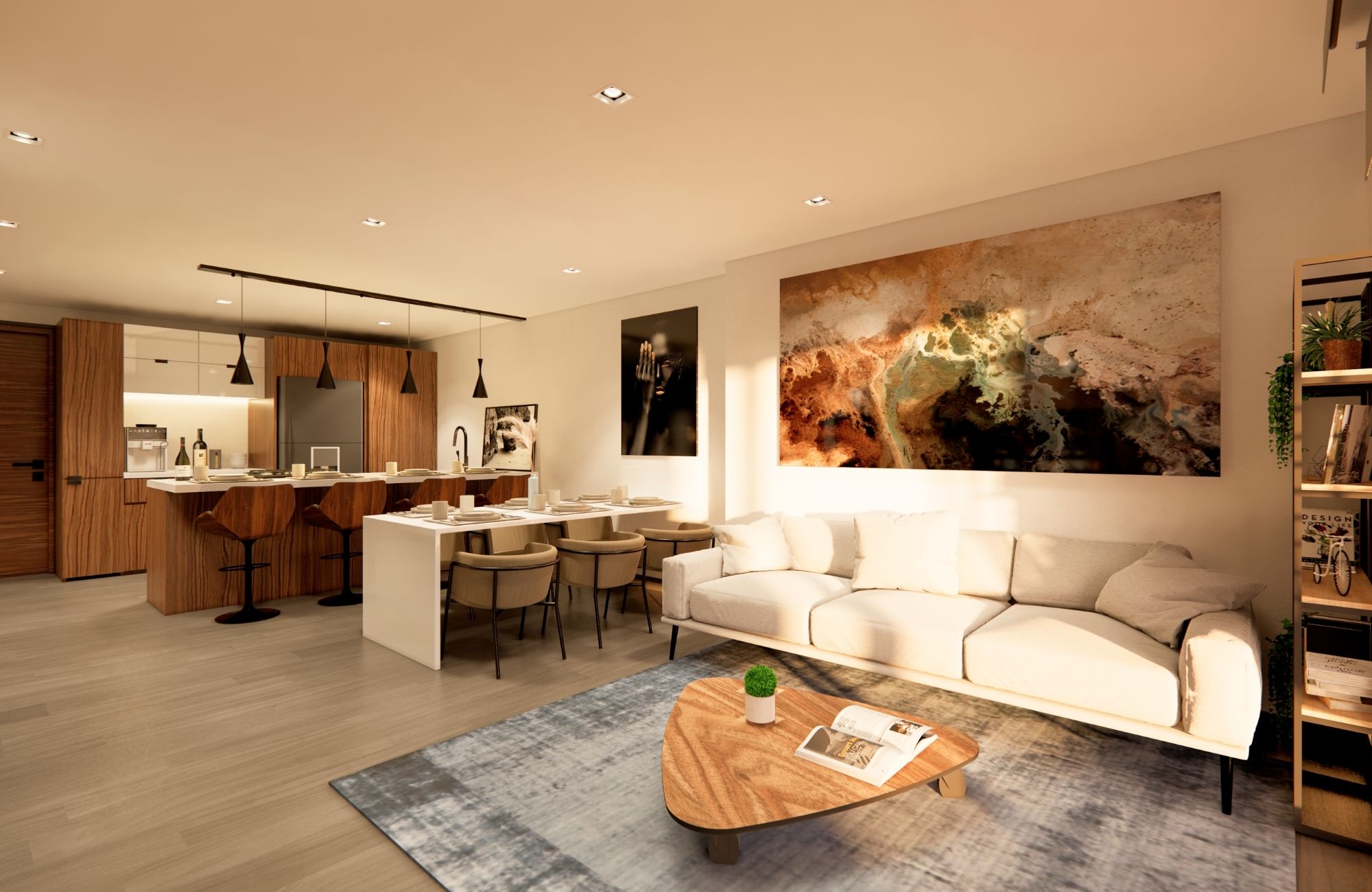 Condo con concierge, cine, spa, gimnasio, sky lounge, restaurante, area de perros y mas amenidades en preconstruccion, venta Cancun.