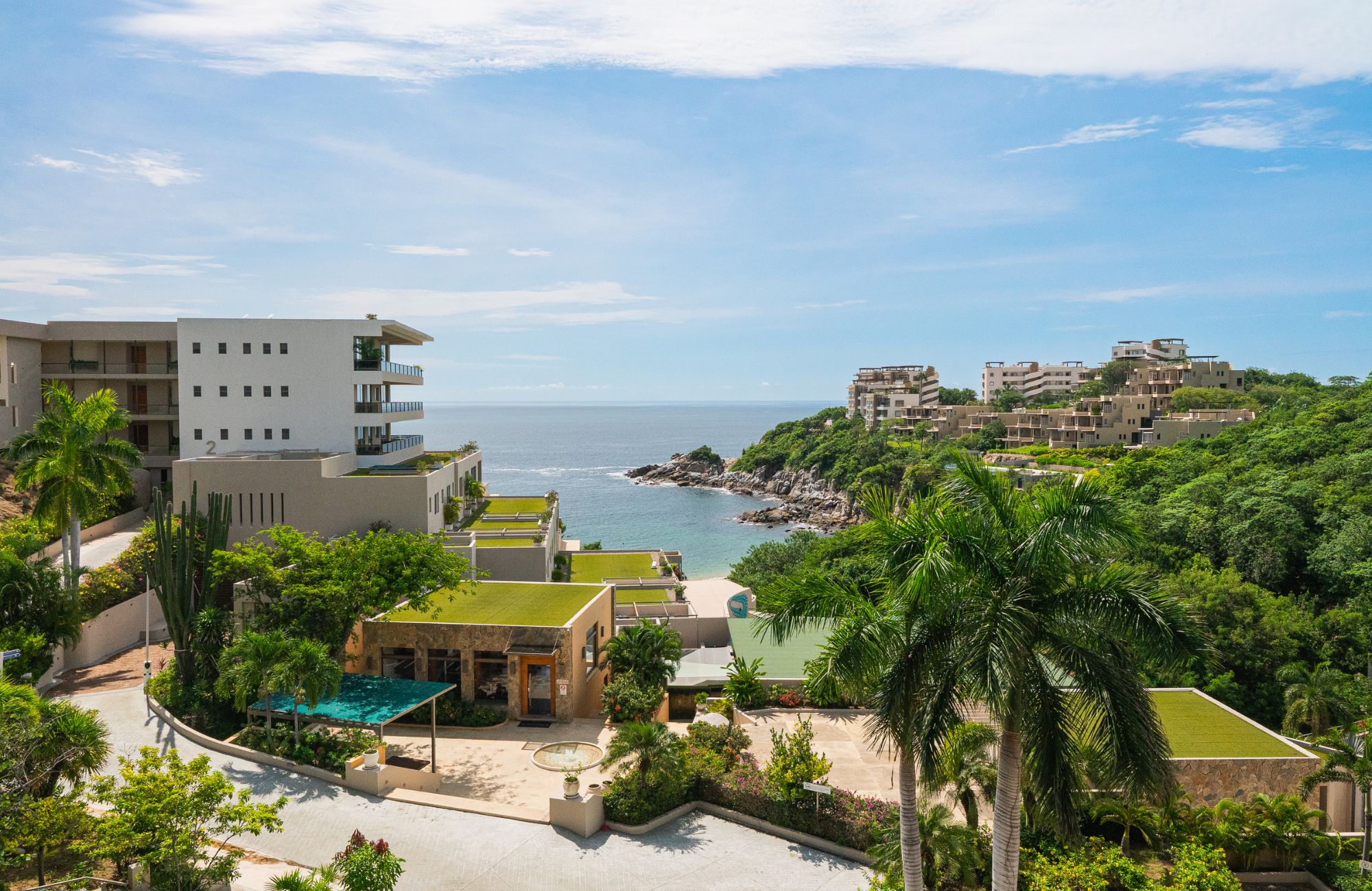 Penthouse con vista al mar, club de playa, en venta, Cosmo Residences, Huatulco