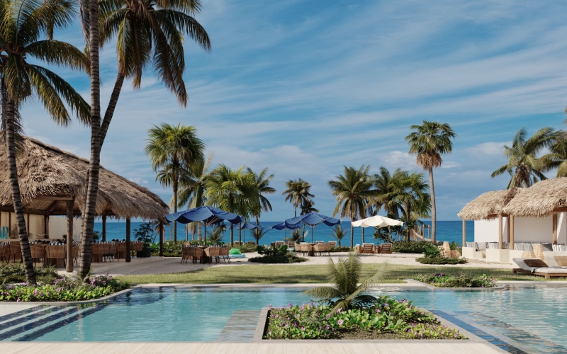 Villa with private pool and beach access for sale, San Benito, Yucat&aacute;n