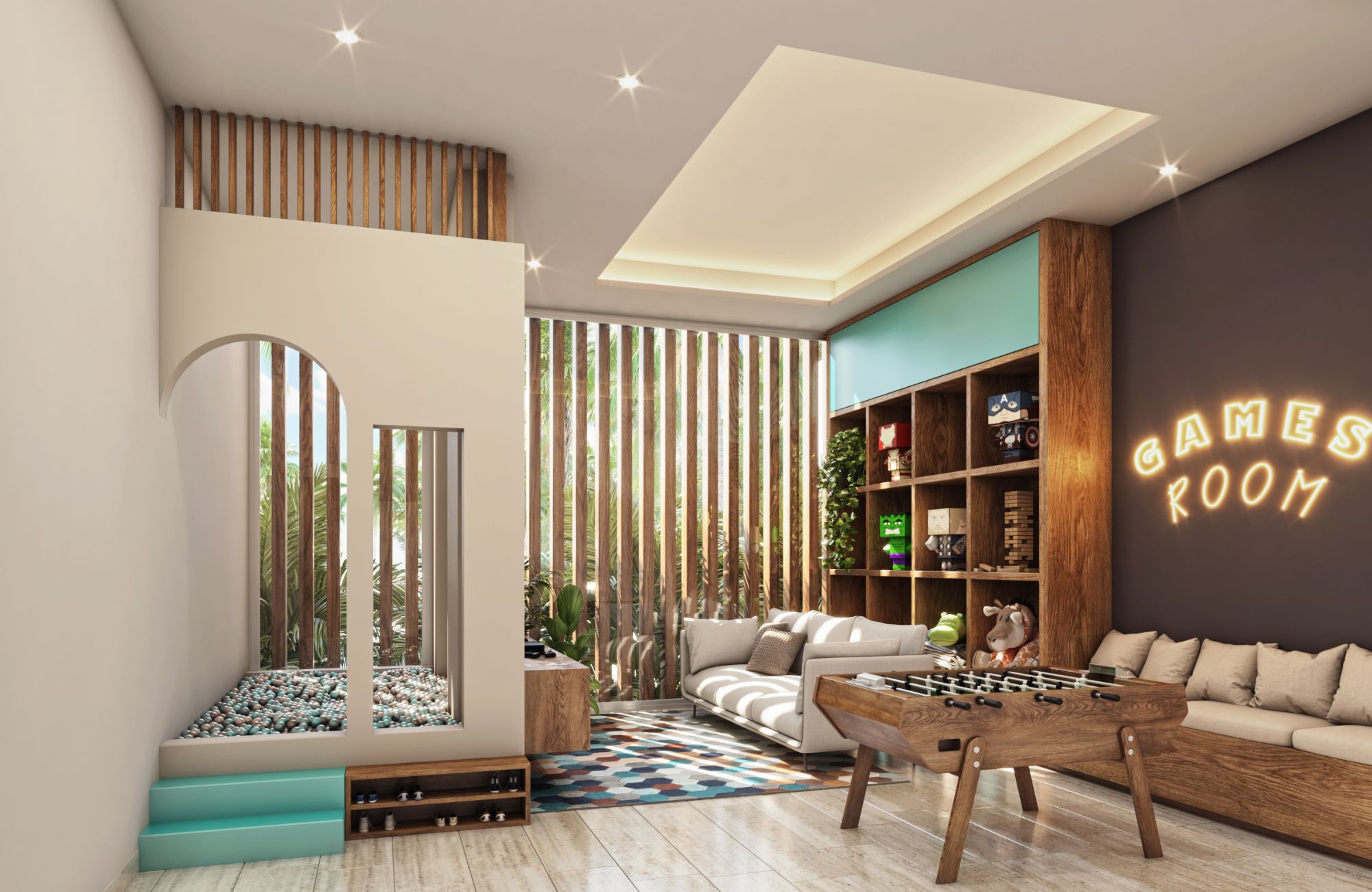 House with private pool, double-height living room, terrace, for sale, downtown Merida