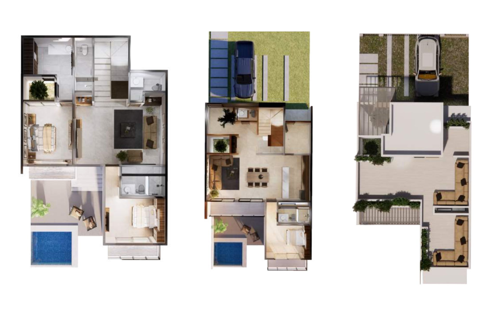 House with private pool, studio, double height, Sector O for sale Huatulco.