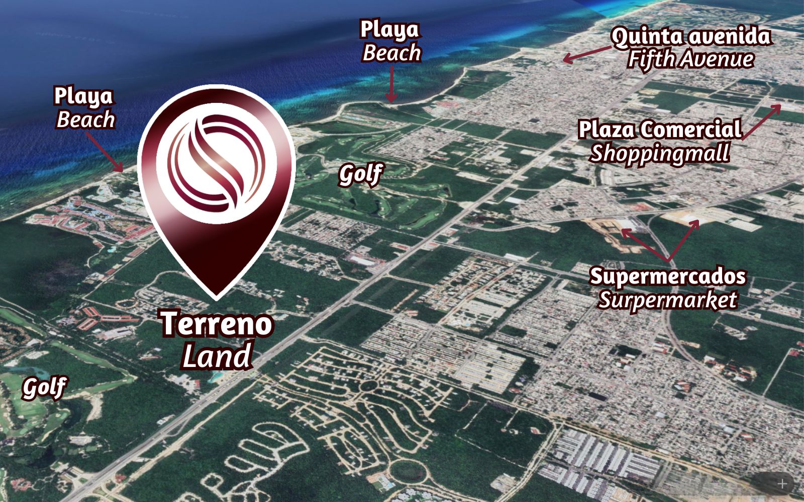 Terreno con casa club, en venta, Carretera Federal Canc&uacute;n-Tulum, Playa del Carmen