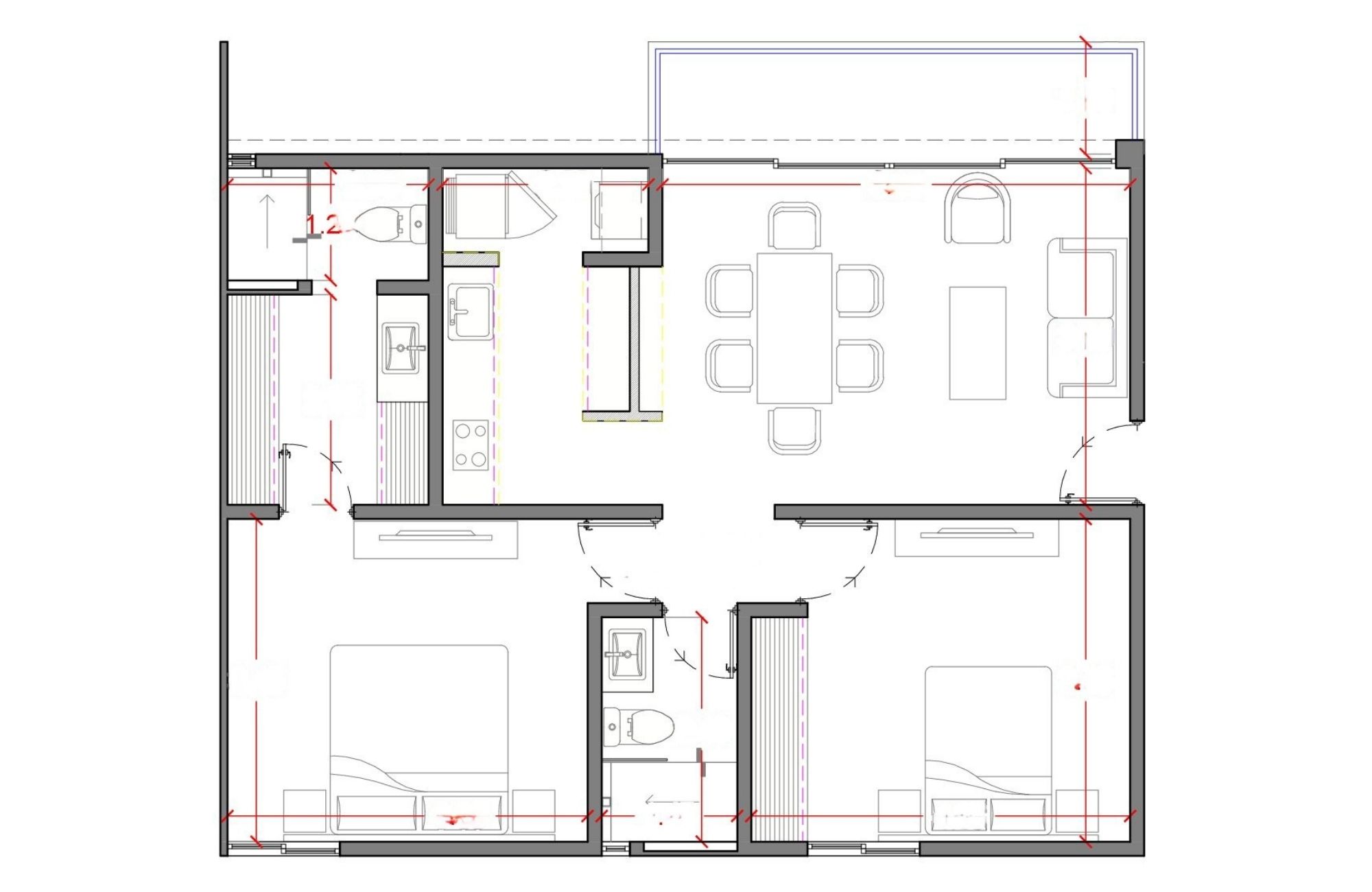 Departamento con terraza y jard&iacute;n privado, en venta, Zona Norte, M&eacute;rida