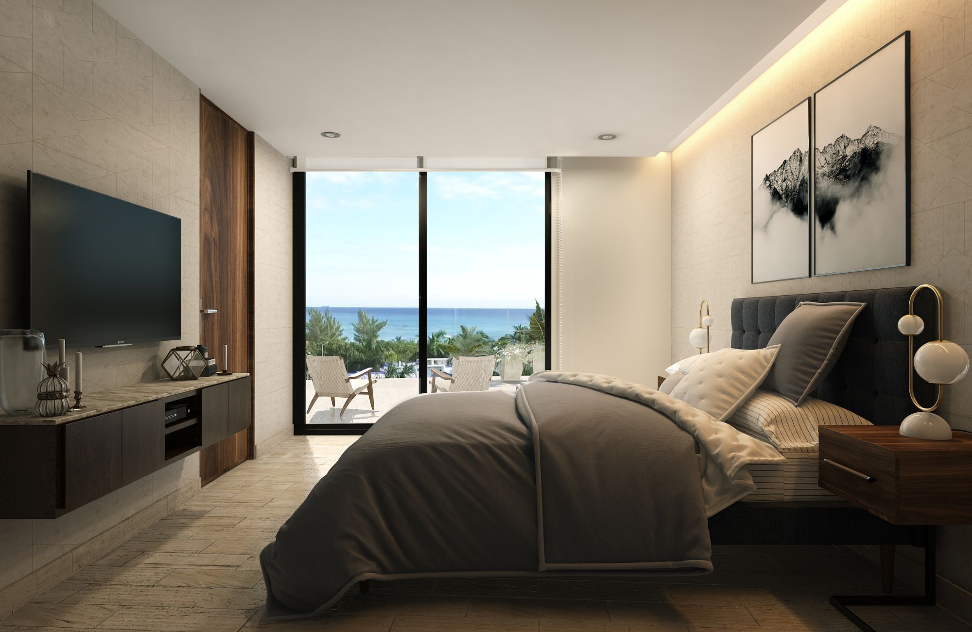 Departamento de lujo, vista al mar, en venta, Corasol, Playa del Carmen