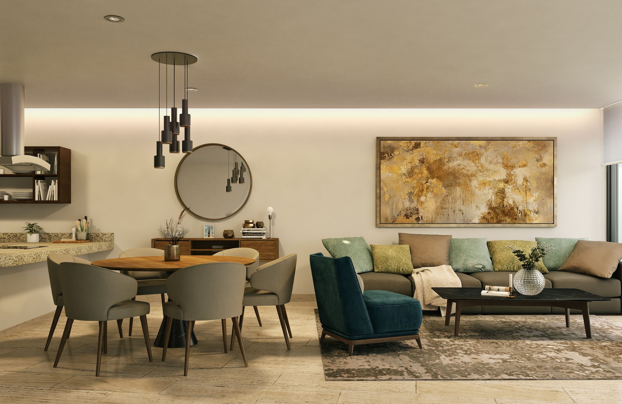 Departamento de lujo, vista al mar, en venta, Corasol, Playa del Carmen