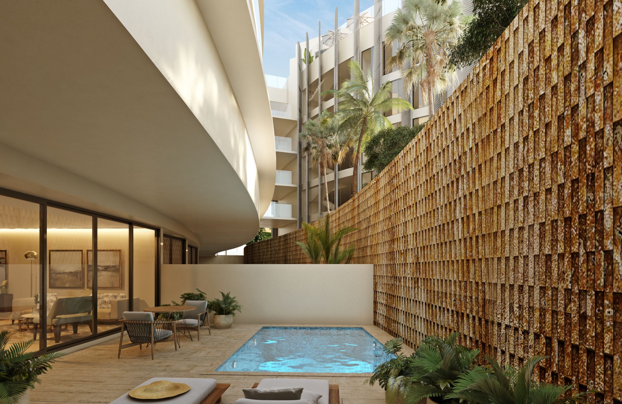 Departamento de lujo, vista al mar, en venta, Corasol, Playa del Carmen