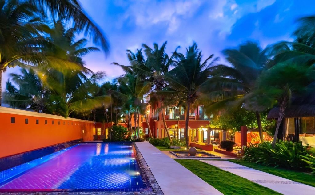 Luxury Beachfront villa on beautiful Soliman Bay.