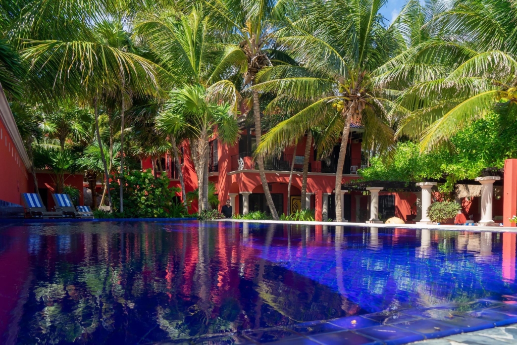 Luxury Beachfront villa on beautiful Soliman Bay.