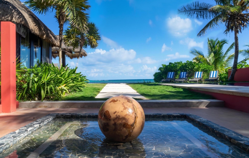 Luxury Beachfront villa on beautiful Soliman Bay.