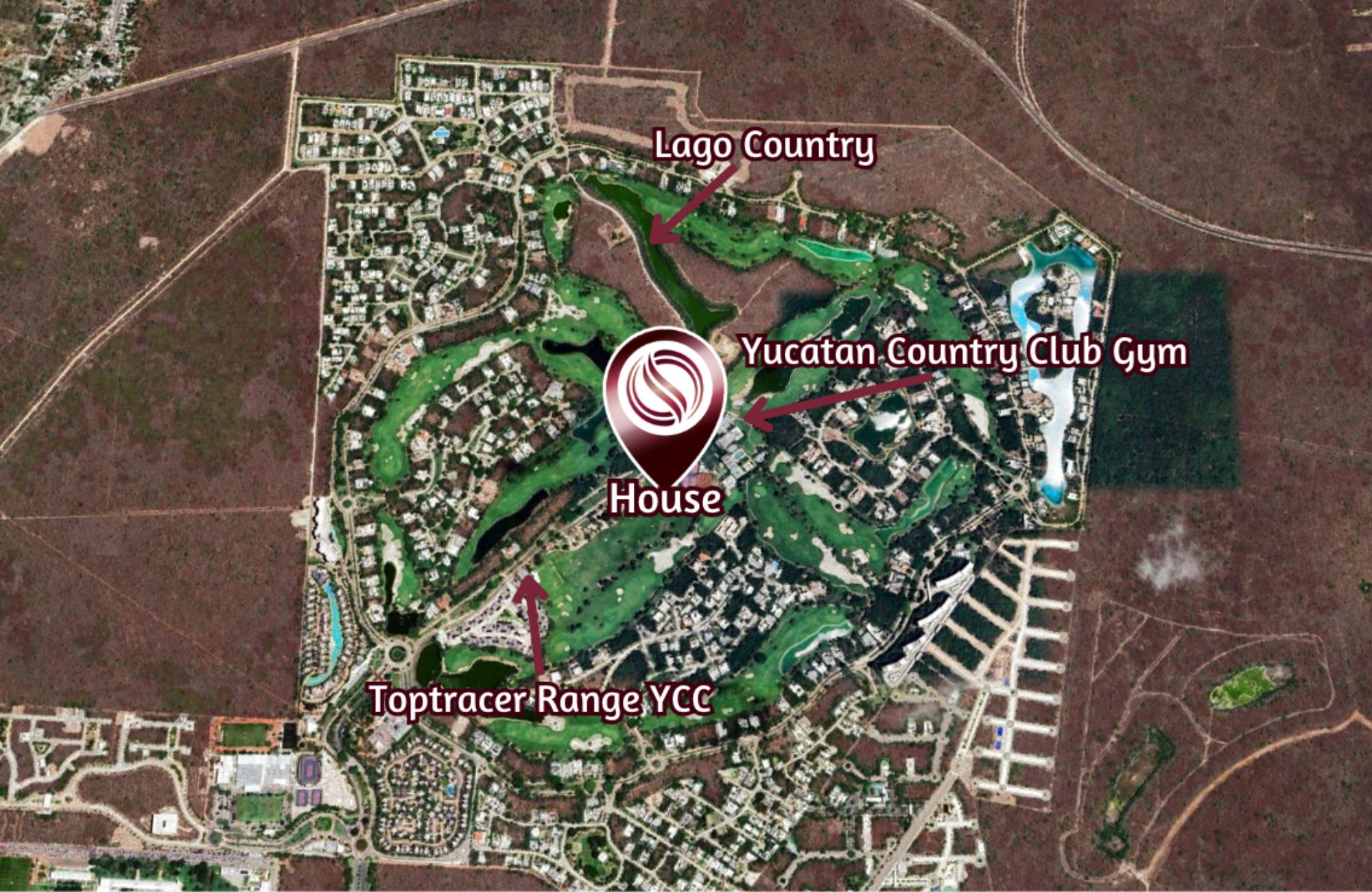 House with private pool, for sale, La Ceiba Golf Club, M&eacute;rida