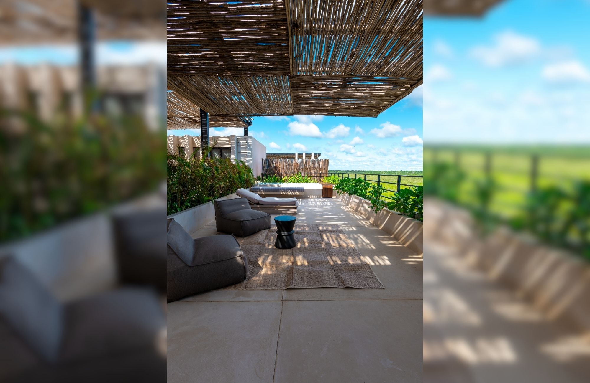 3 bedroom penthouse, private pool, avant garde building with design and decoration inspired by art.