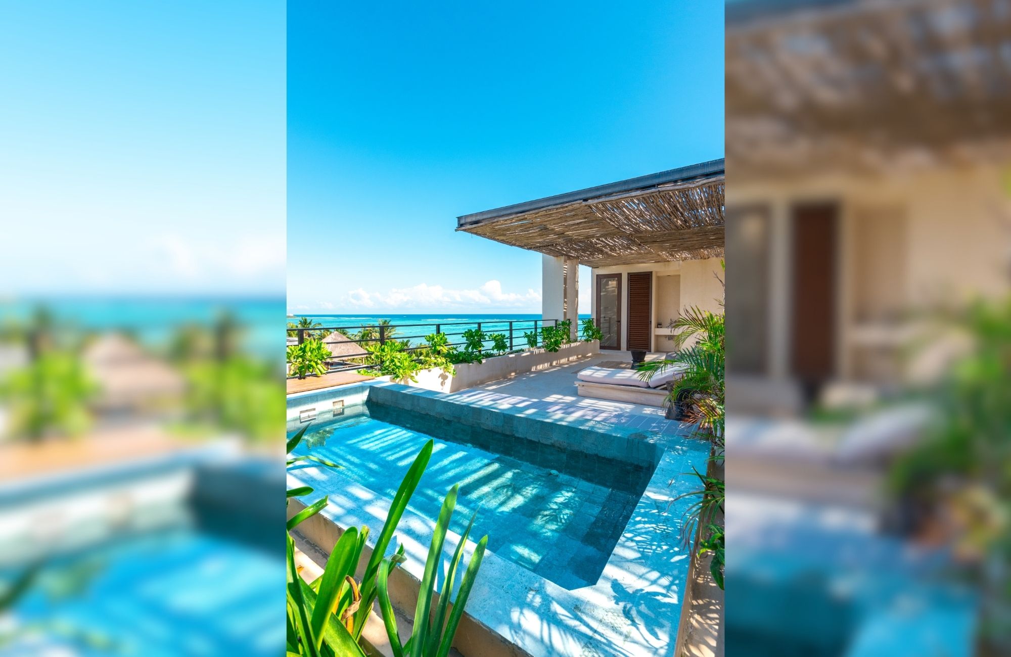 3 bedroom penthouse, private pool, avant garde building with design and decoration inspired by art.