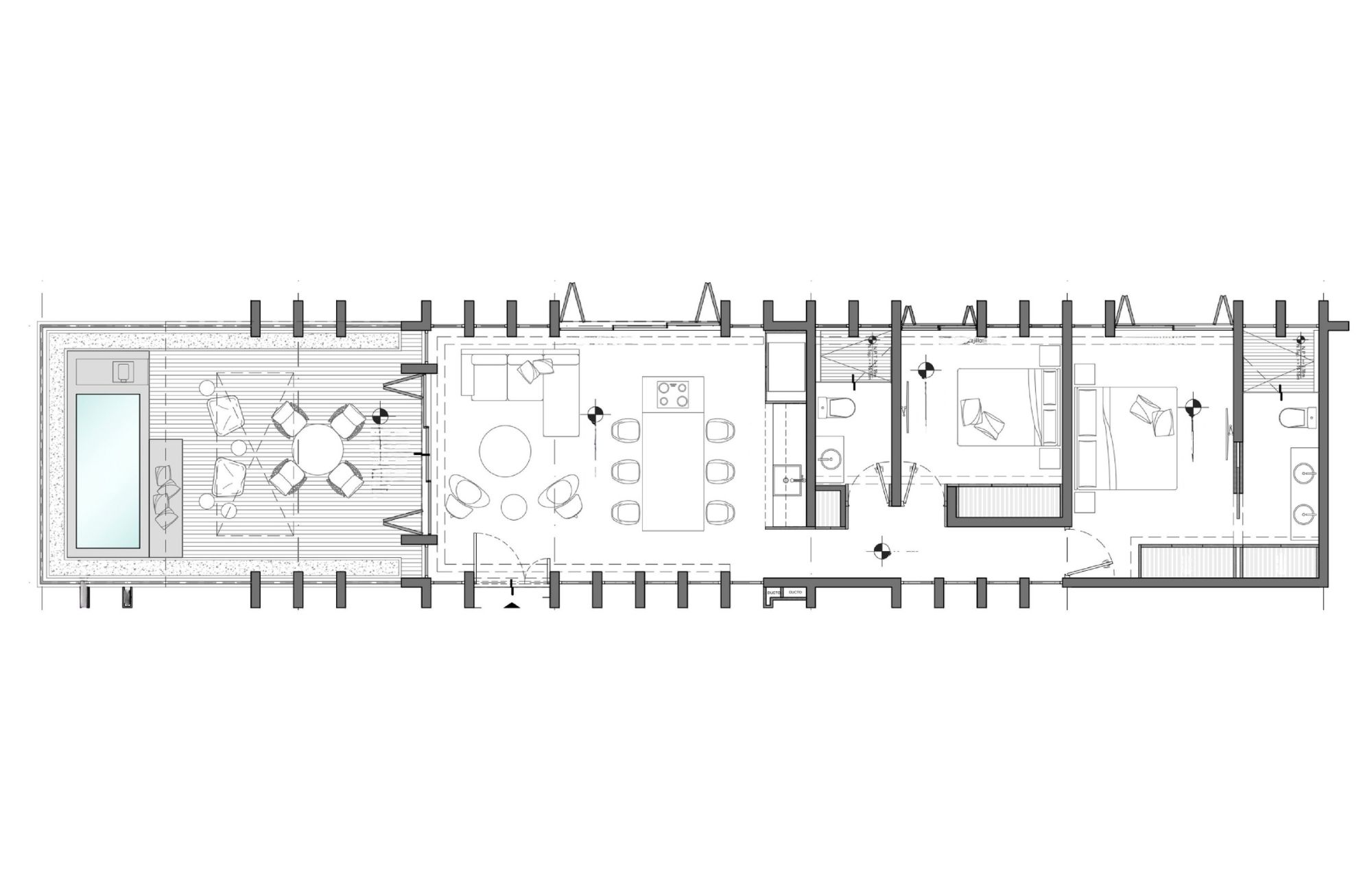 Penthouse near the sea, lock off system, sky pool, coworking, pre-construction, for sale Tankah, Tulum.