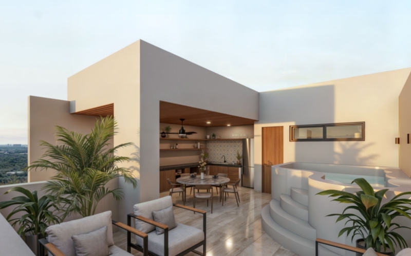 Penthouse con alberca y terraza privada, en venta, Zona Norte, M&eacute;rida