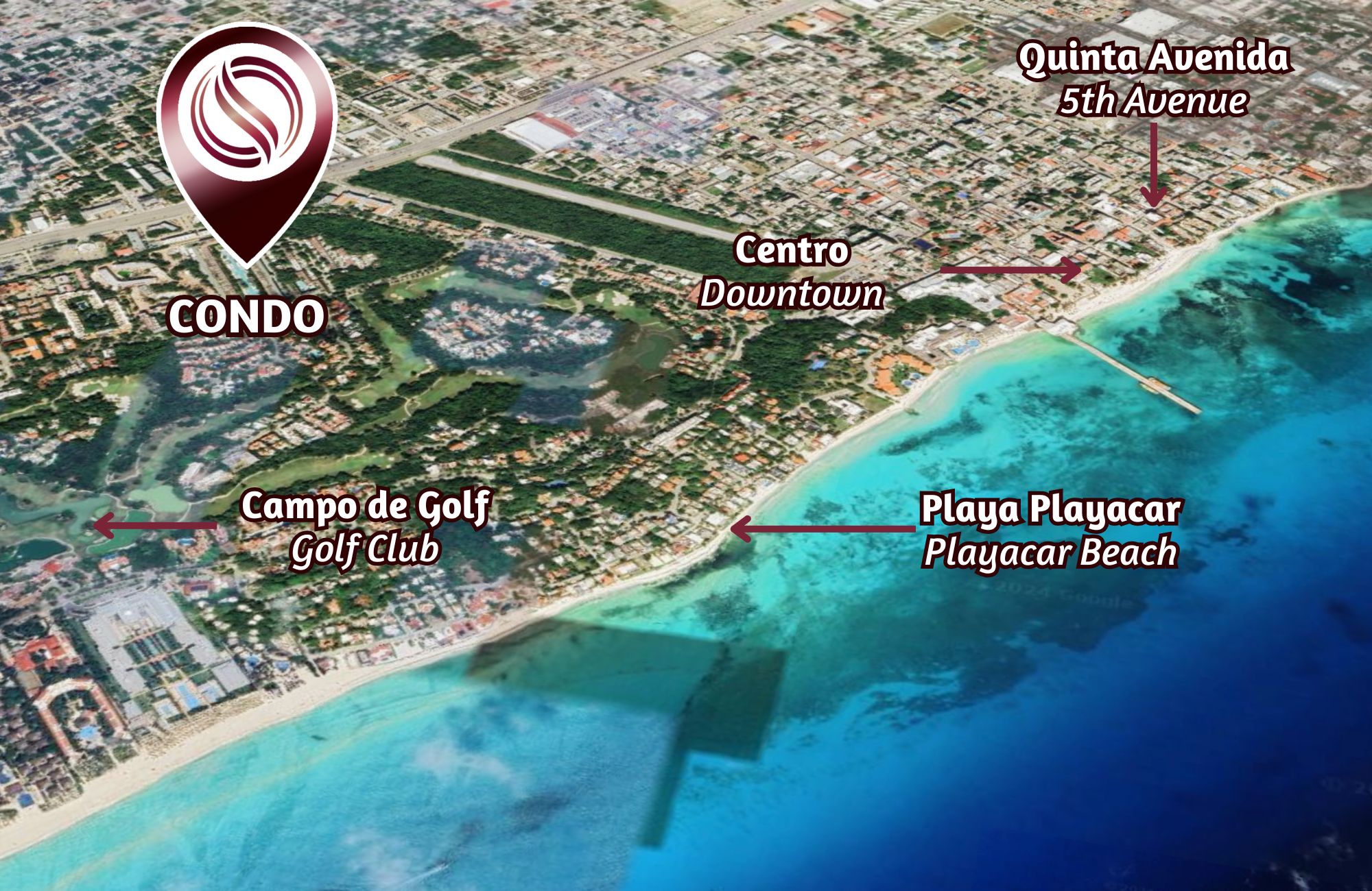 Condo steps from Fifth Avenue and the beach, rooftop, for sale Playa del Carmen.