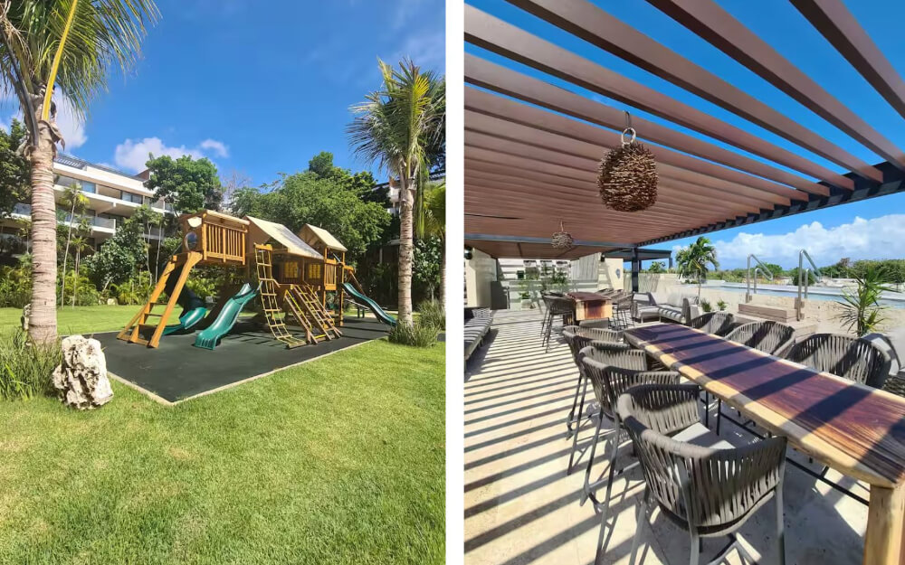 Condo steps from Fifth Avenue and the beach, rooftop, for sale Playa del Carmen.