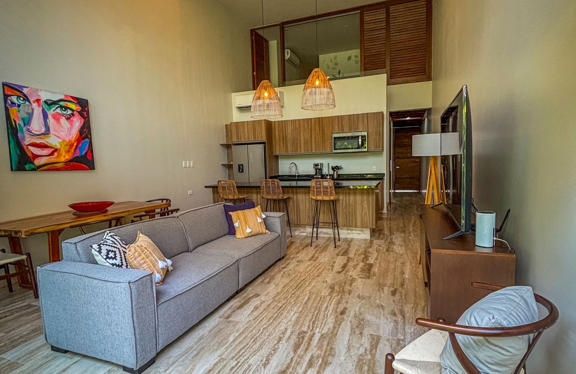 Condo steps from Fifth Avenue and the beach, rooftop, for sale Playa del Carmen.