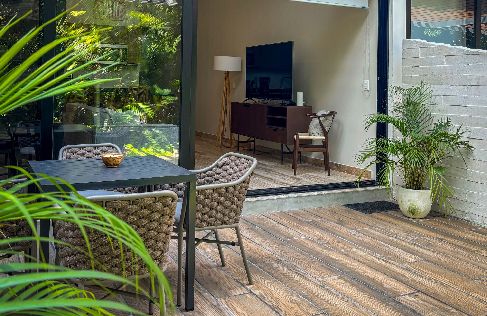 Condo steps from Fifth Avenue and the beach, rooftop, for sale Playa del Carmen.