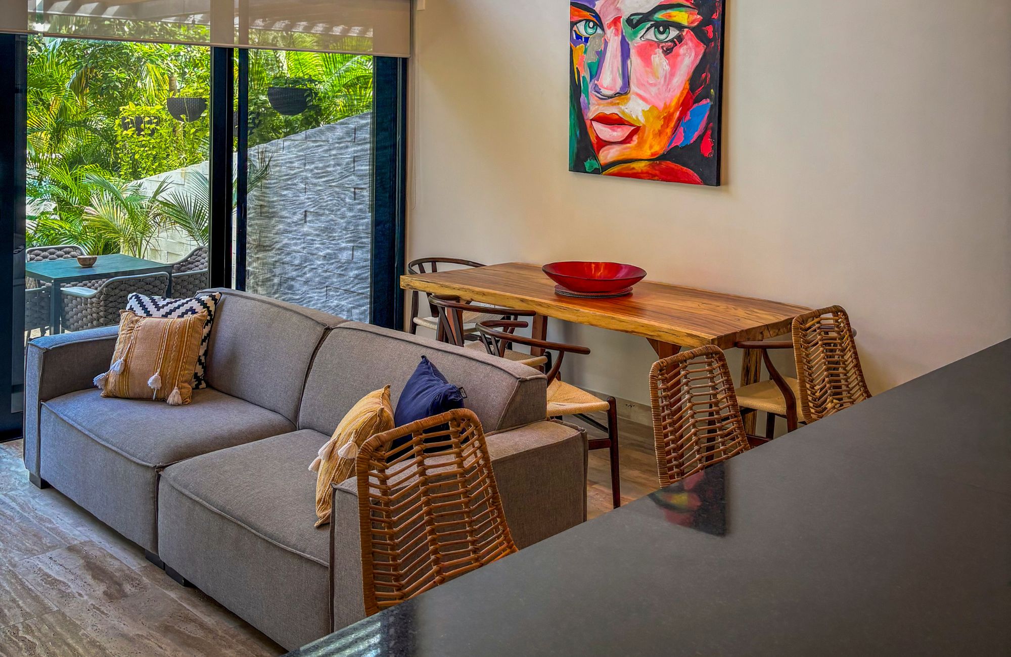 Condo steps from Fifth Avenue and the beach, rooftop, for sale Playa del Carmen.